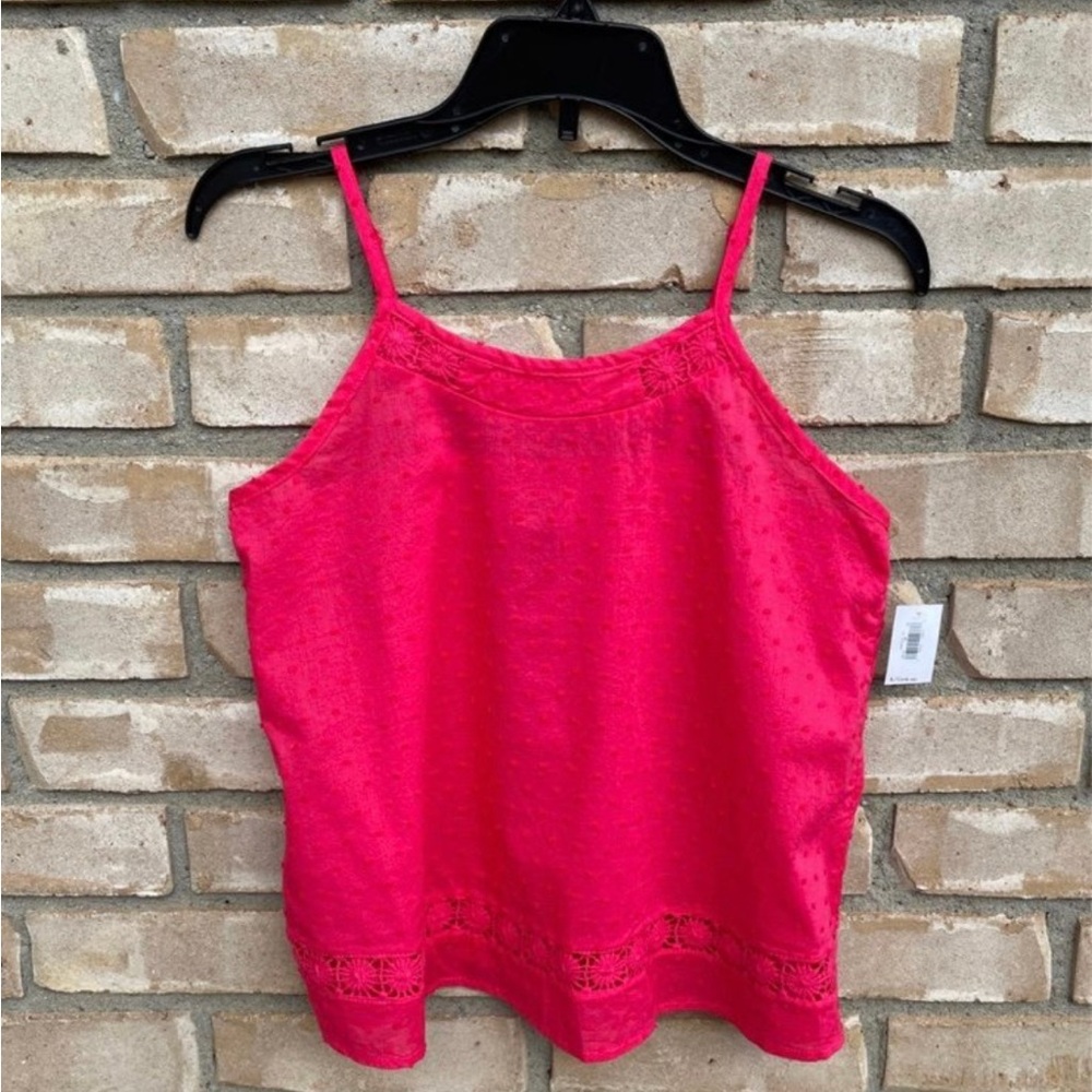 Old Navy Girls Tank Top Crochet Detail L (10/12)